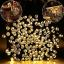 ไฟกระพริบโซล่าเซลล์ 100 LED (เเสง : เหลืองวอมไวท์)