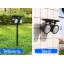 สปอร์ตไลท์ปักสนามโซล่าเซลล์ 14 LED ( รุ่น 2 หัว ) (เเสง : ขาว + เหลืองวอมไวท์)