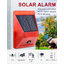 สัญญาณกันขโมย (Alarm) โซล่าเซลล์ (สีแดง) + Remote