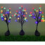 ไฟปักสนามโซล่าเซลล์ ทรงดอกไม้ 19 LED (แสง : หลากสี)