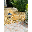 โคมไฟหัวเสาโซล่าเซลล์ + AC ทรงสี่เหลี่ยม ไซส์ใหญ่ (เปิดได้ 2 แสง)(1 แถม 1)