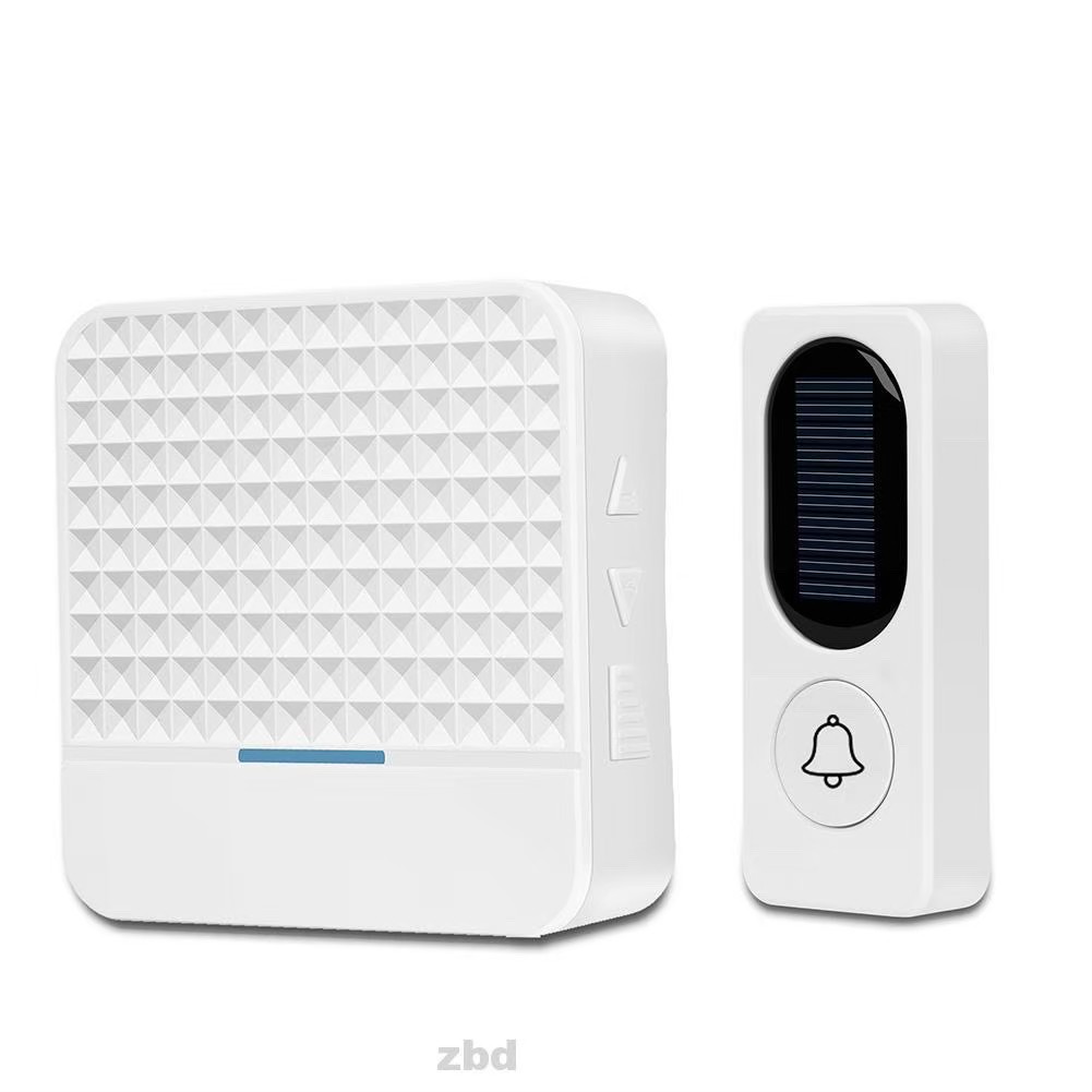 กริ่งโซล่าเซลล์ อเนกประสงค์ สีขาว (Solar Doorbell)