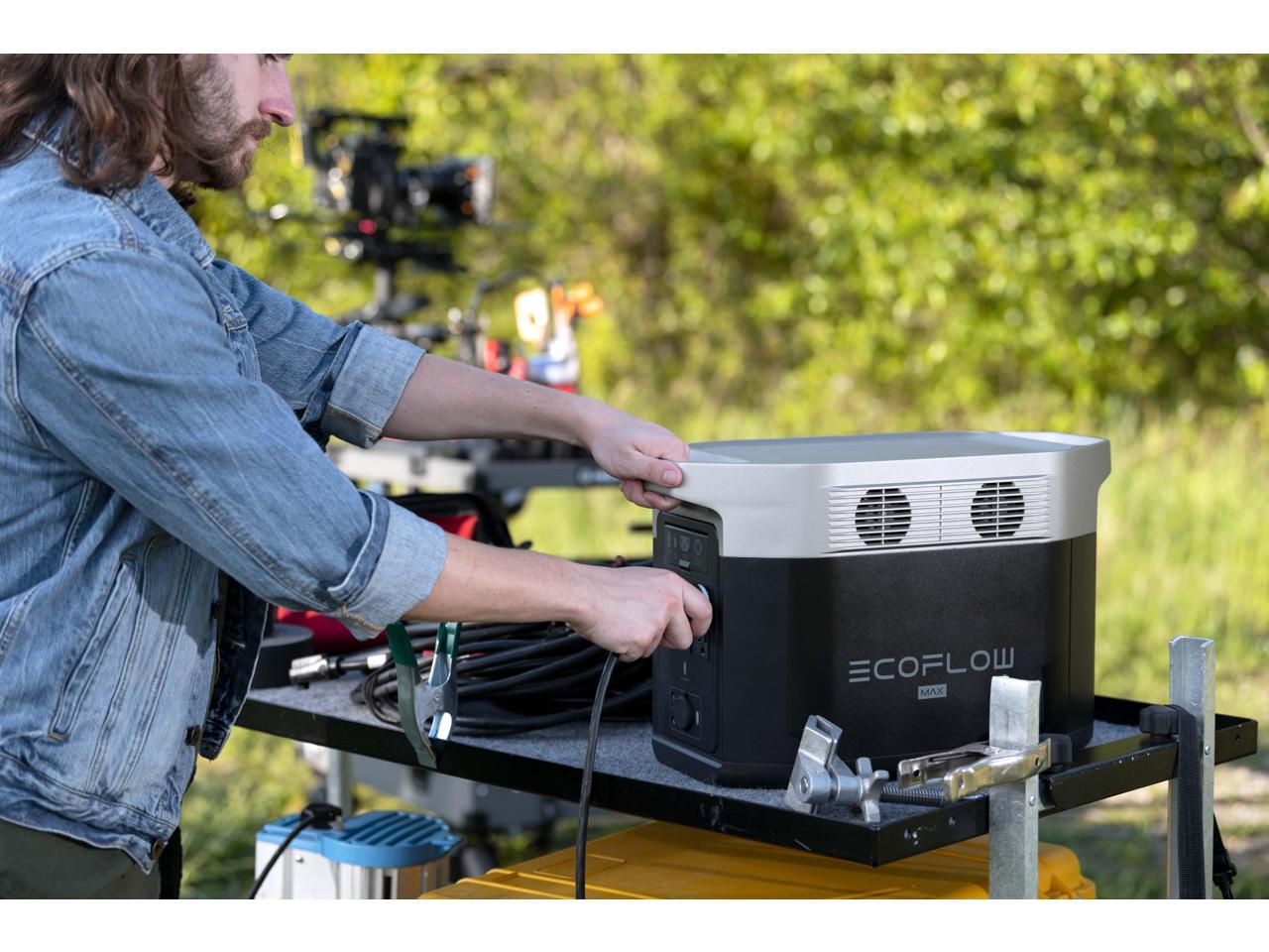 ชุดไฟอเนกประสงค์โซล่าเซลล์ รุ่น DELTA 2 (กำลังสูงสุด 2700W) + แผงโซล่าเซลล์แบบโค้งงอได้ 120W