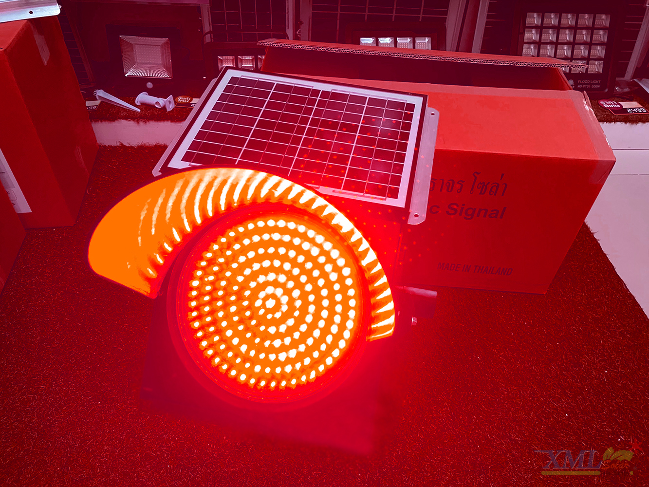 ไฟเตือนจราจร ทางแยก รุ่น 10 watt 170 led (แสง: สีแดง)