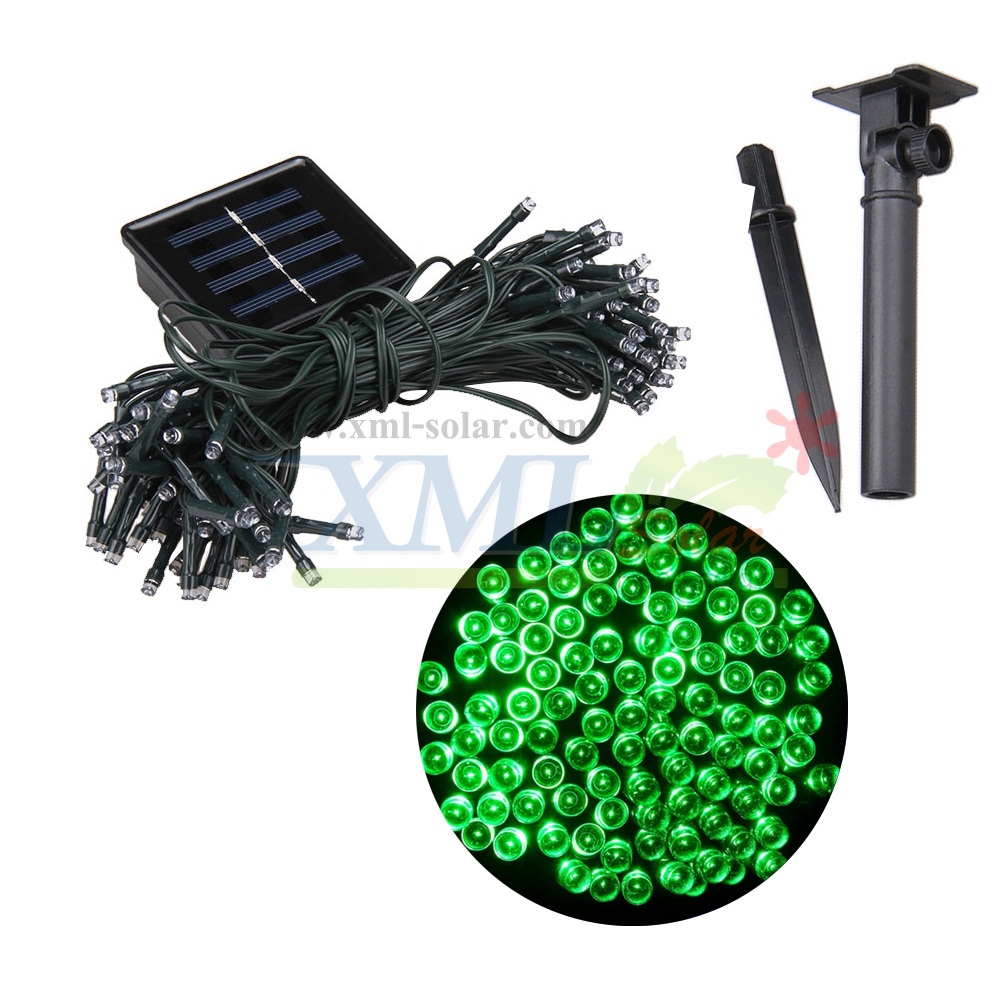 ไฟกระพริบโซล่าเซลล์ 100 LED (เเสง : สีเขียว)