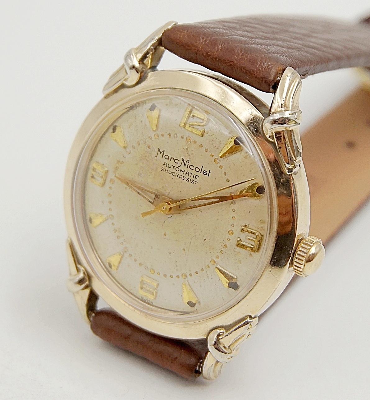 นาฬิกาเก่า MARC NICOLET ออโตเมติก