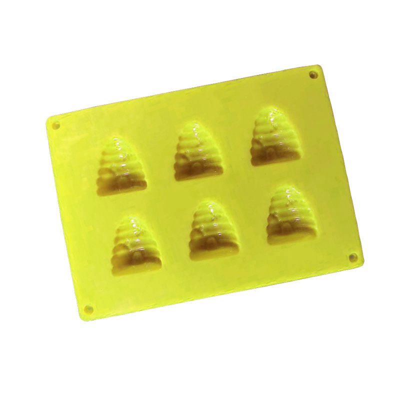 โมล(Mold) แม่พิมพ์ซิลิโคน ทำวุ้น ขนม สบู่ งานdiy รูปรังผึ้ง 6 ช่อง ( 30 G.)