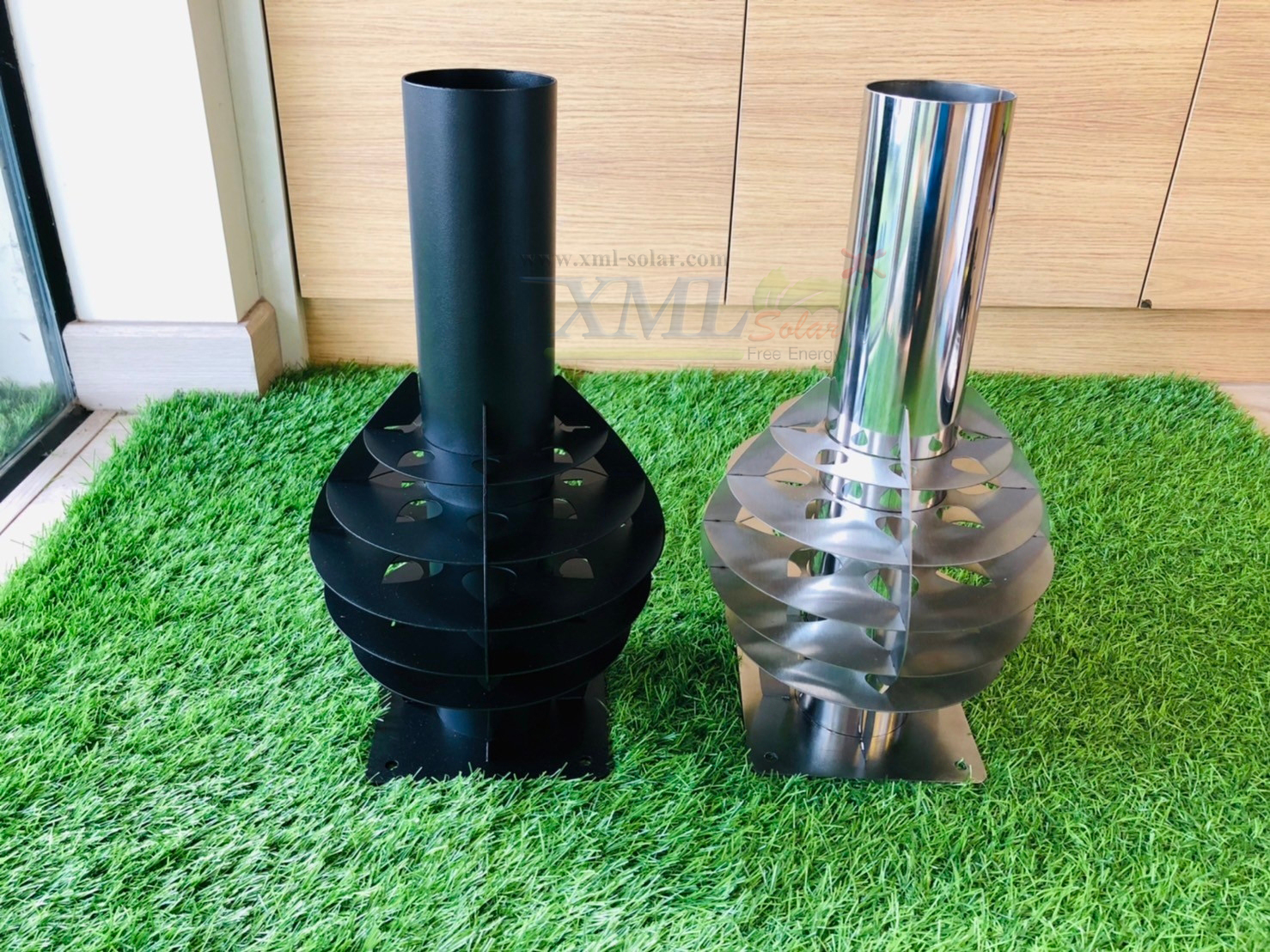 ฐานสวมโคมไฟ UFO ตั้งกำเเพง ปลายเสา 3 นิ้ว (สแตนเลส)