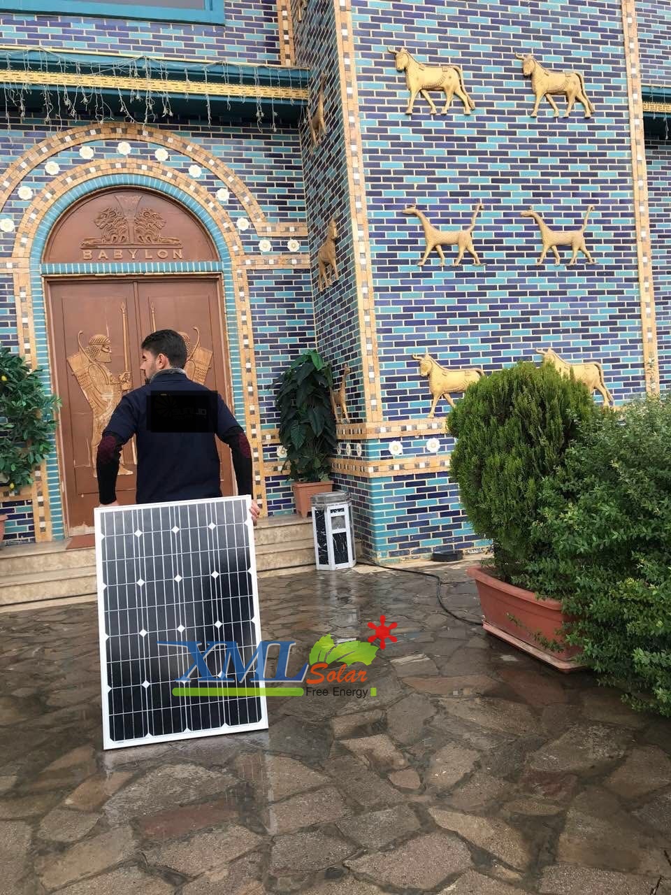 ไฟสปอตไลท์โซล่าเซลล์ 6800 Lumens. ไซต์ใหญ่ (เเสง : ขาว)