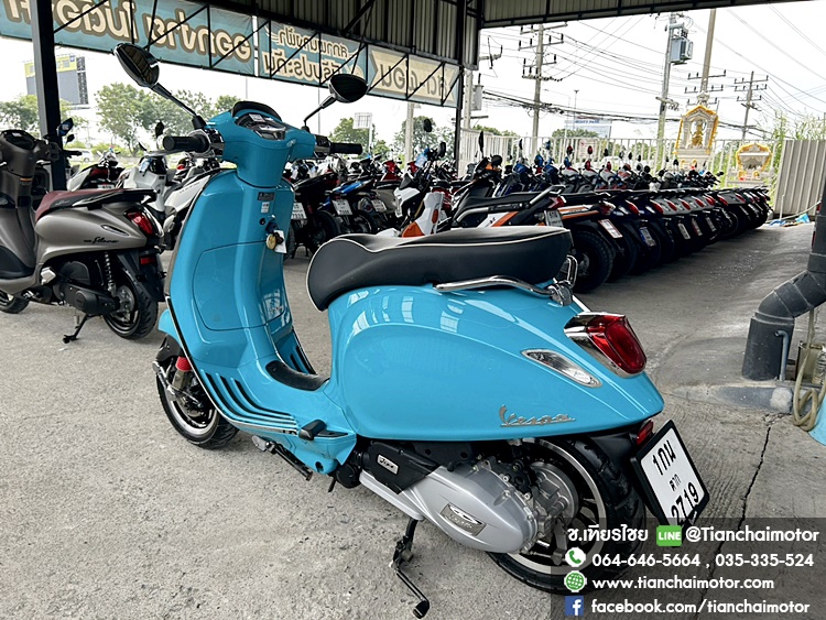 ★ดาวน์8,000★VESPA SPRTNT125 IGETABS ปี 67 สีฟ้าสดใส วิ่งเพียง 9000 กิโล ชุดสีสวยเป๊ะ เครื่องดี ศูนย์ดี ราคา 79,900