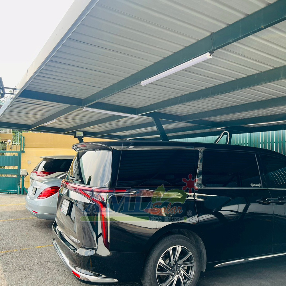 โคมไฟโซล่าเซลล์ ติดเพดาน รุ่นหลอดยาว Series GT (แสง : ขาว)