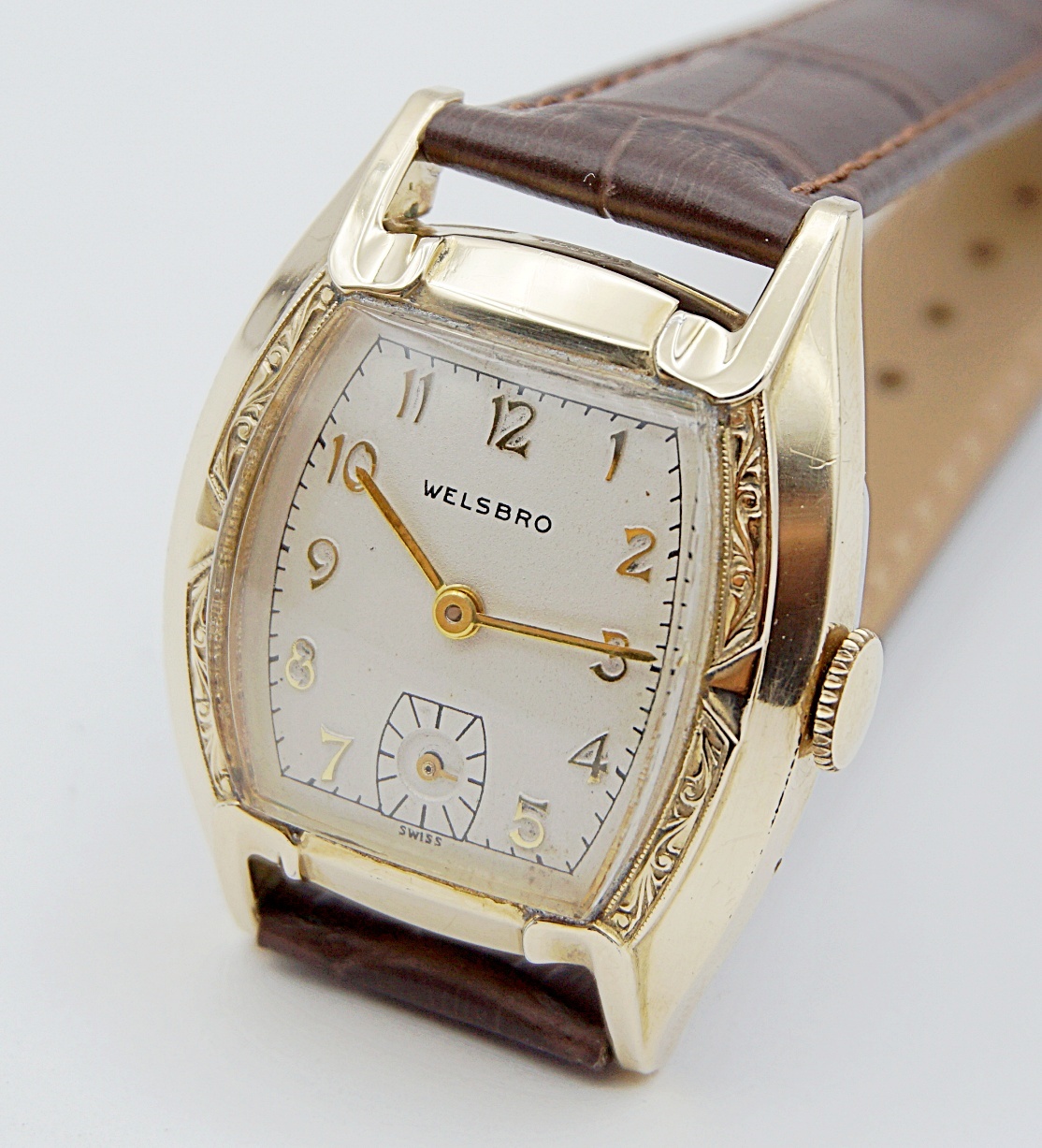 นาฬิกาเก่า WELSBRO ไขลานสองเข็มครึ่ง