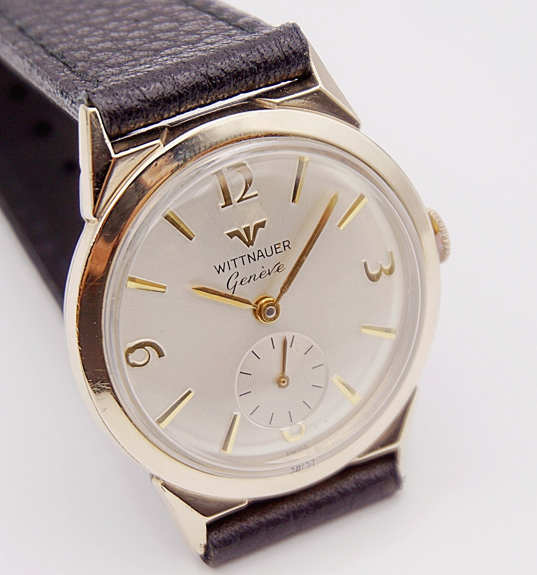 นาฬิกาเก่า WITTNAUER BY LONGINES ไขลานสองเข็มครึ่ง