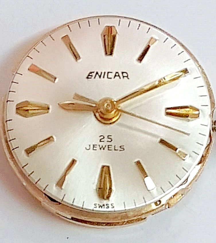 นาฬิกาเก่า ENICAR ไขลาน (สุภาพสตรี)