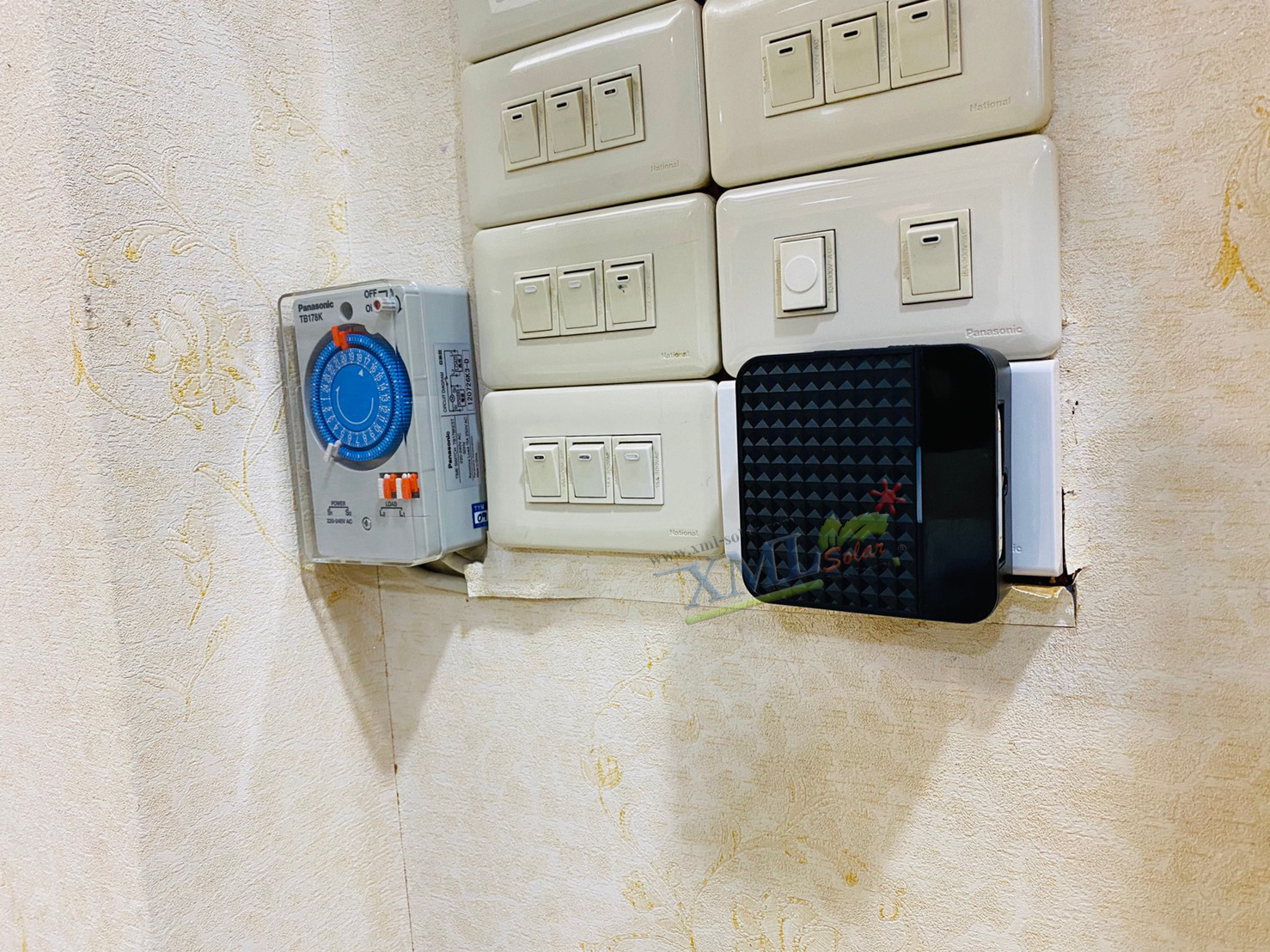 กริ่งโซล่าเซลล์ อเนกประสงค์ สีดำ (Solar Doorbell)