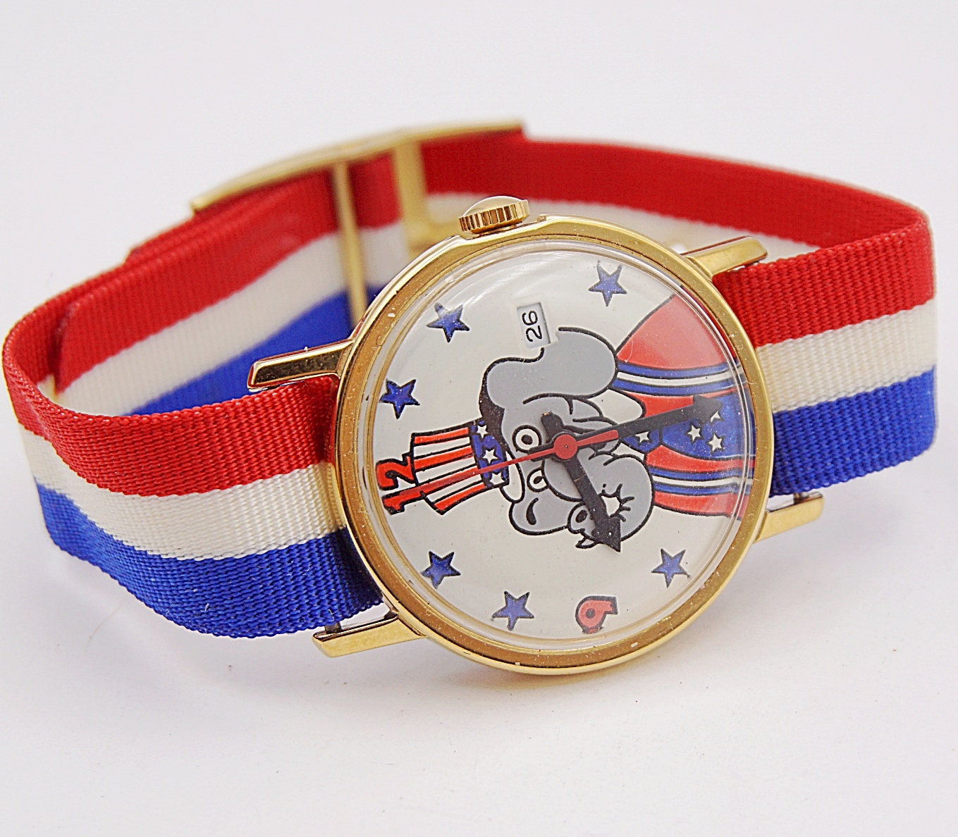 นาฬิกาเก่า REPUBLICAN ELEPHANT ไขลาน