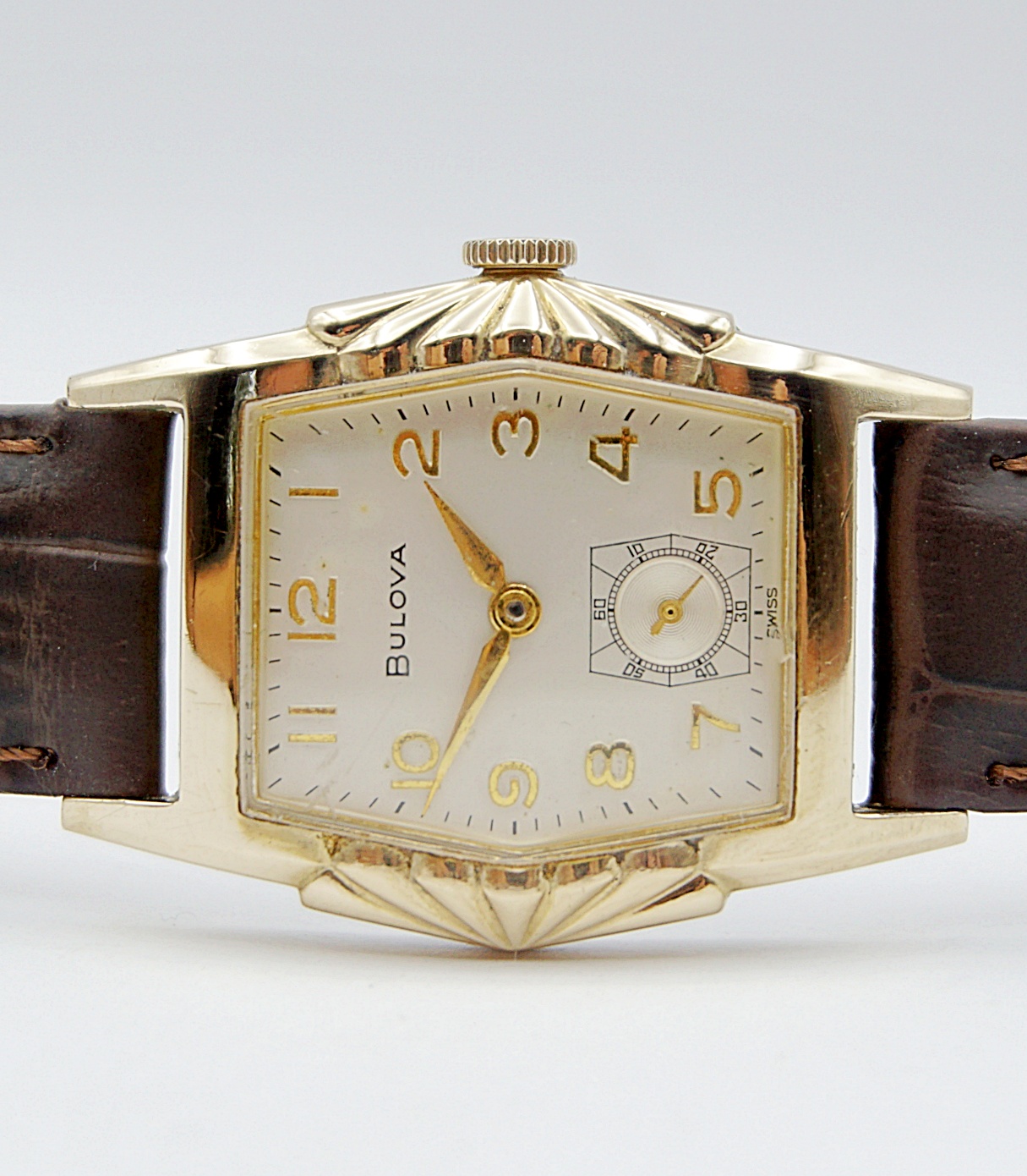 นาฬิกาเก่า BULOVA ไขลานสองเข็มครึ่ง