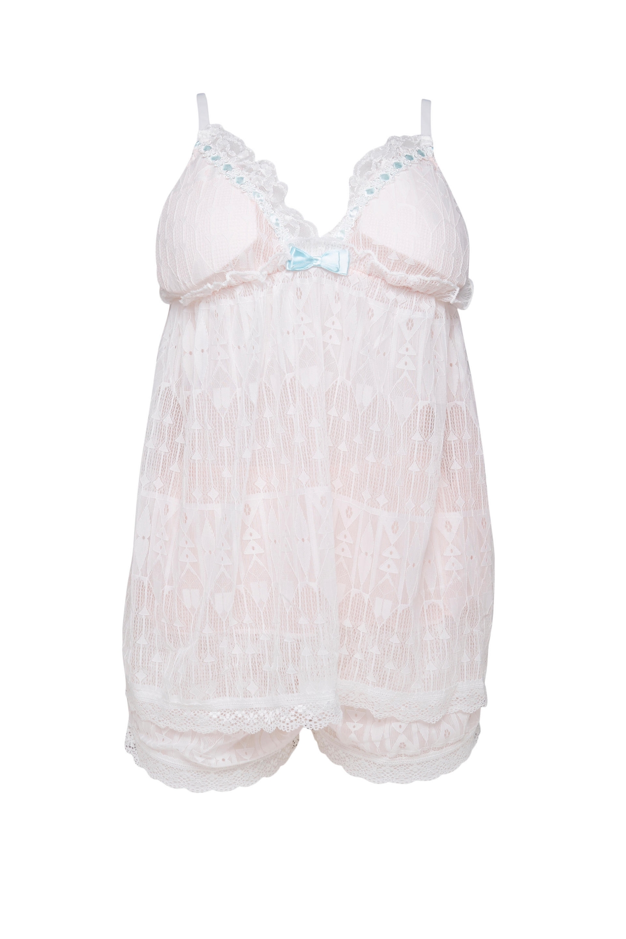 ชุดนอนลูกไม้ เนื้อนิ่มใส่สบายไม่คัน พร้อมกางเกงขาสั้นเข้าชุด ฟรีไซส์ มี 3 สี ชมพู ขาว ฟ้า ฟรีไซส์ ราคาส่ง 3 ชิ้น คละแบบได้ชุดละ 490 บาท