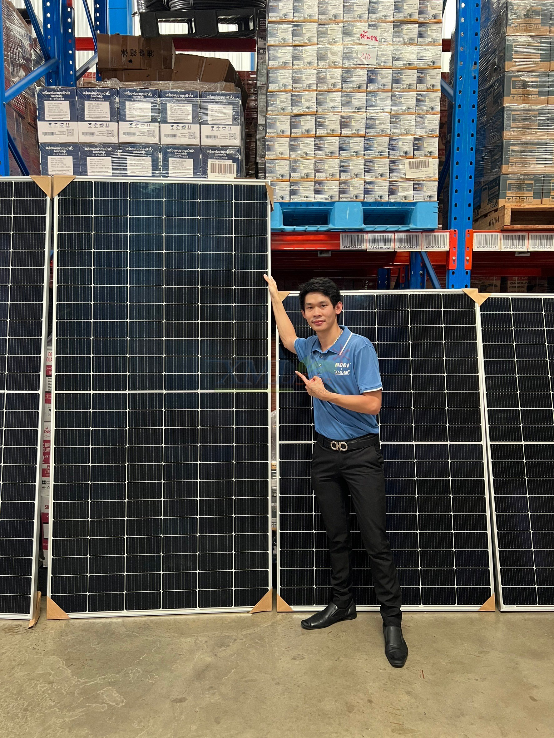 เครื่องสูบน้ำโซล่าเซลล์ (โข่งใหญ่) 400W / 48V. + เเผงโซล่าเซลล์ 580w