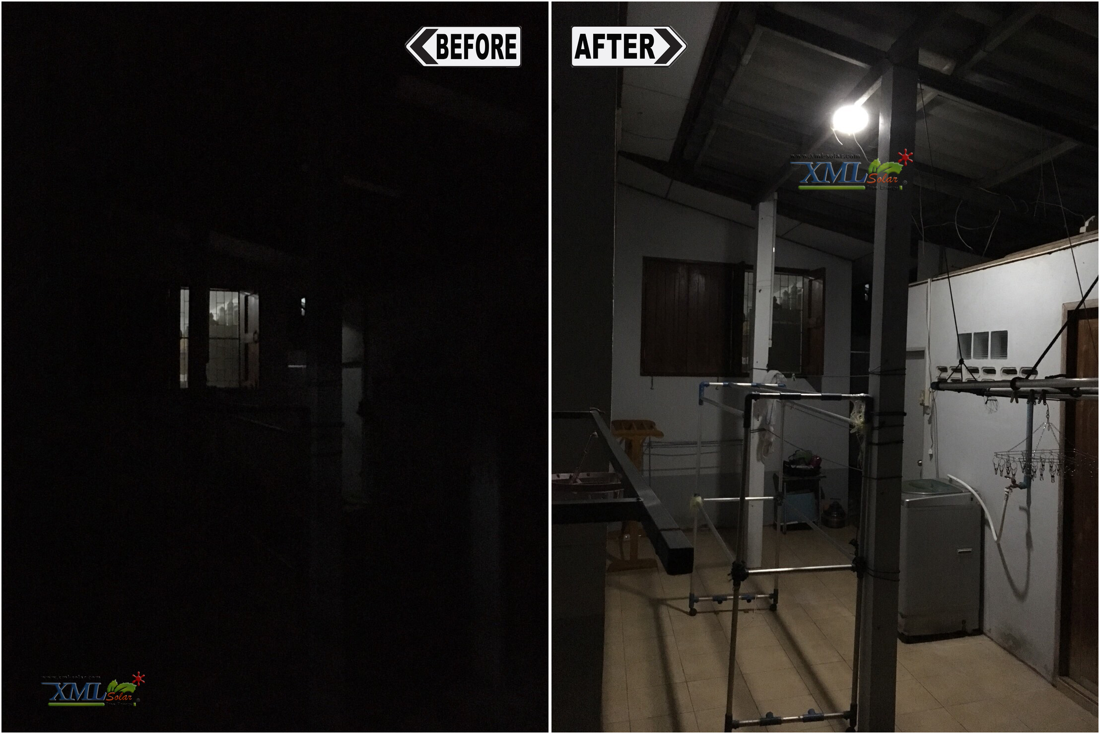 โคมไฟซาลาเปาโซล่าเซลล์ ติดเพดาน-ผนัง 30W Super Bright (แสงขาว)