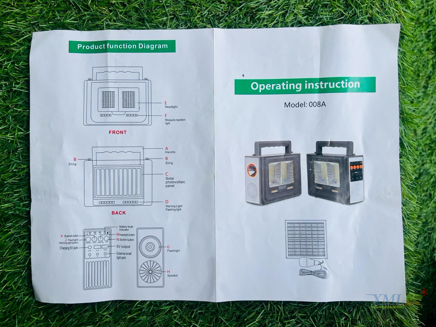 ไฟฉายอเนกประสงค์โซล่าเซลล์ รุ่น LSXML-235