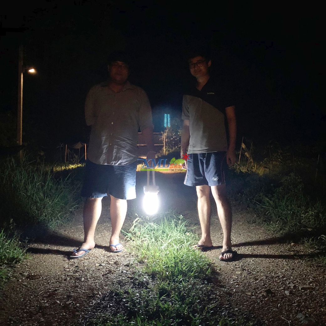 โคมไฟตะเกียงโซล่าเซลล์(สีขาว) ชุดใหญ่