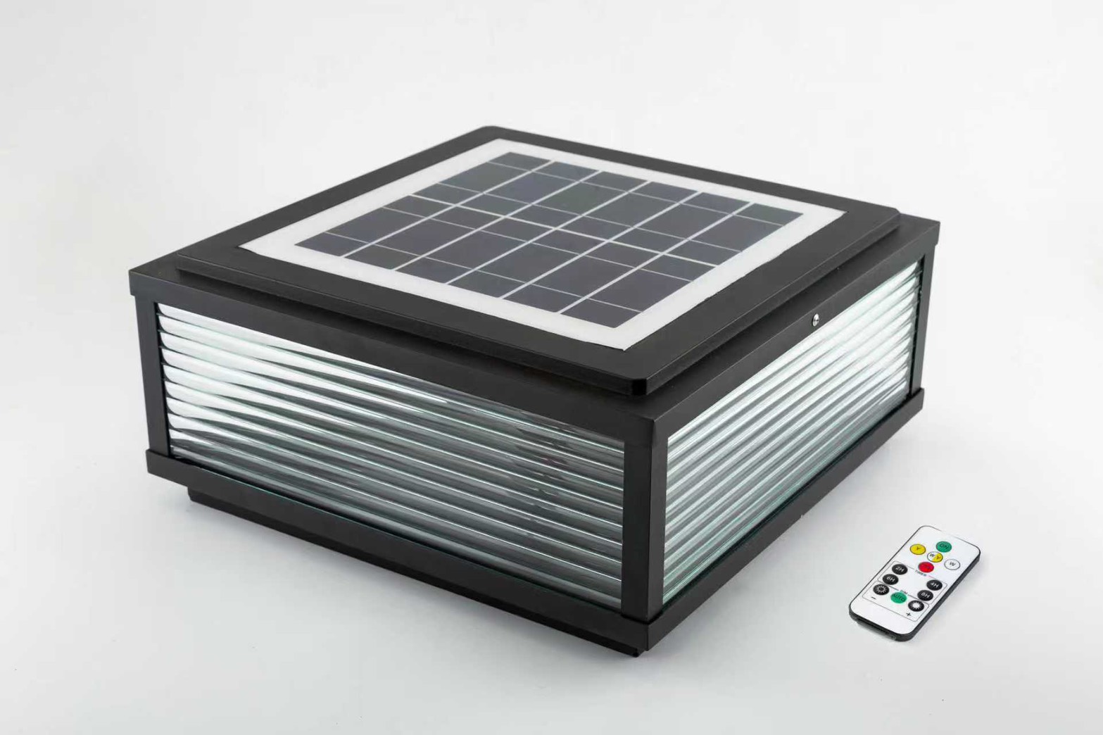 โคมไฟหัวเสาโซล่าเซลล์ รุ่น SPL-809 (เปิดได้ 3 แสง)