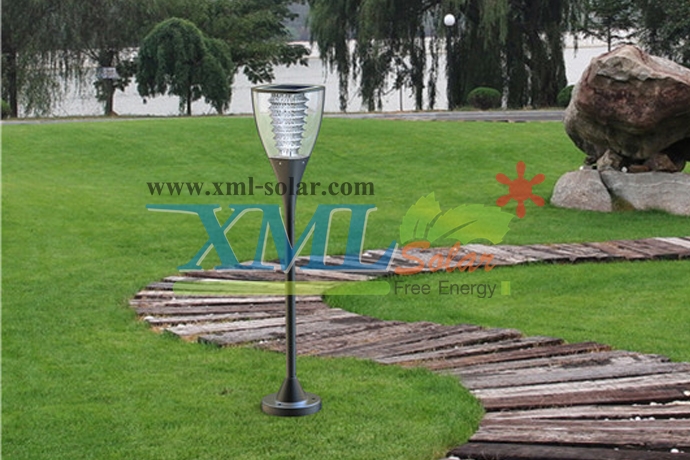 ไฟตั้งพื้นสนามโซล่าเซลล์ ทรงถ้วย (เเสง : เหลืองวอมไวท์)(1 แถม 1)