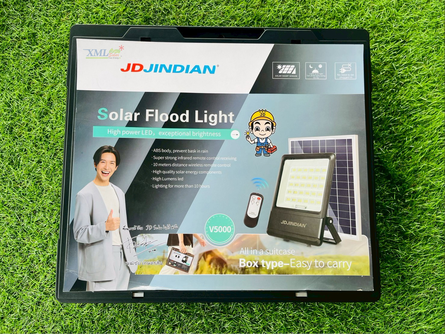 ไฟสปอร์ตไลท์โซล่าเซลล์ รุ่น JD-V1000/ V2000/ V3000/ V5000
