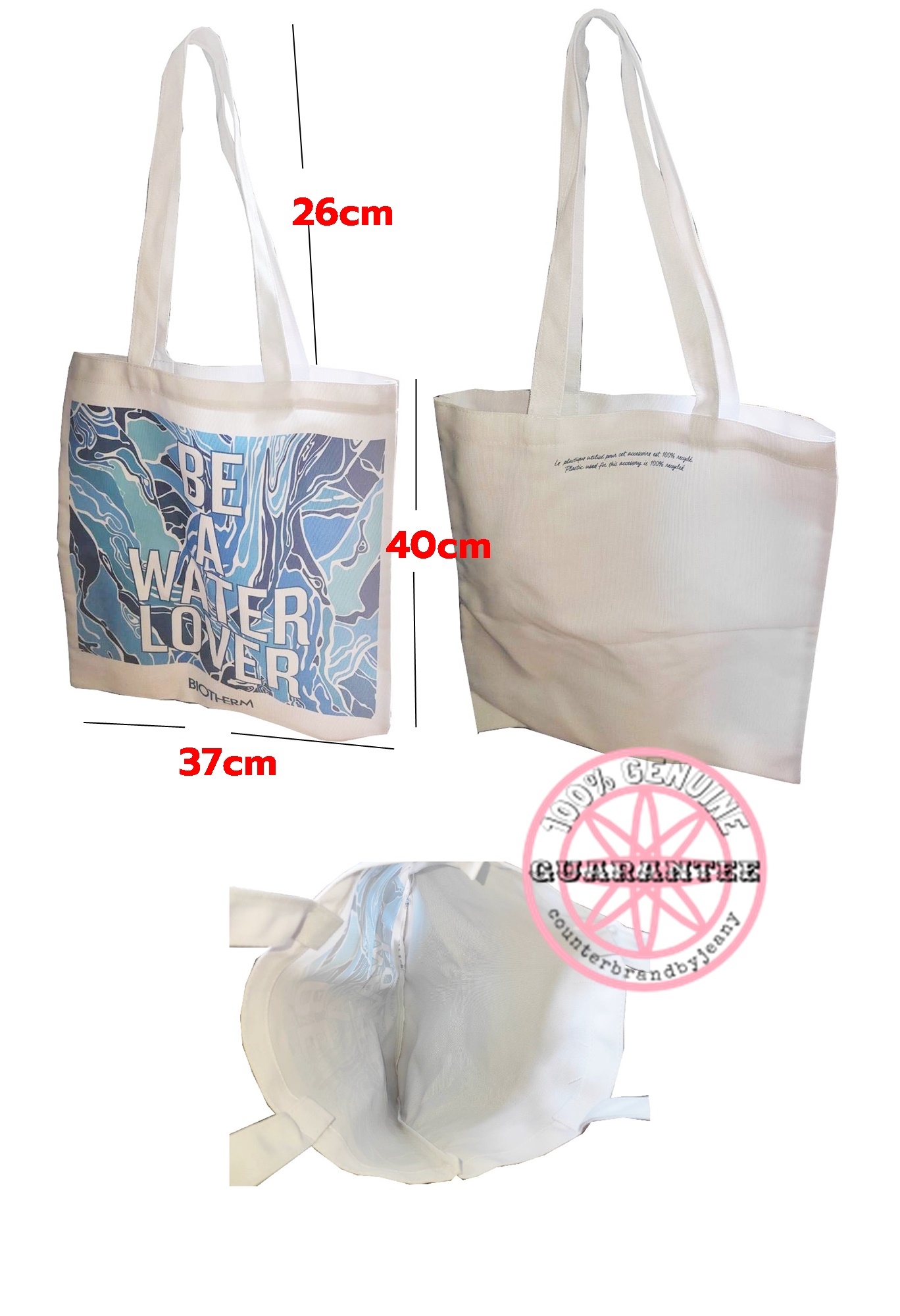 BIOTHERM Be A Water Lover Navy Tote Bag