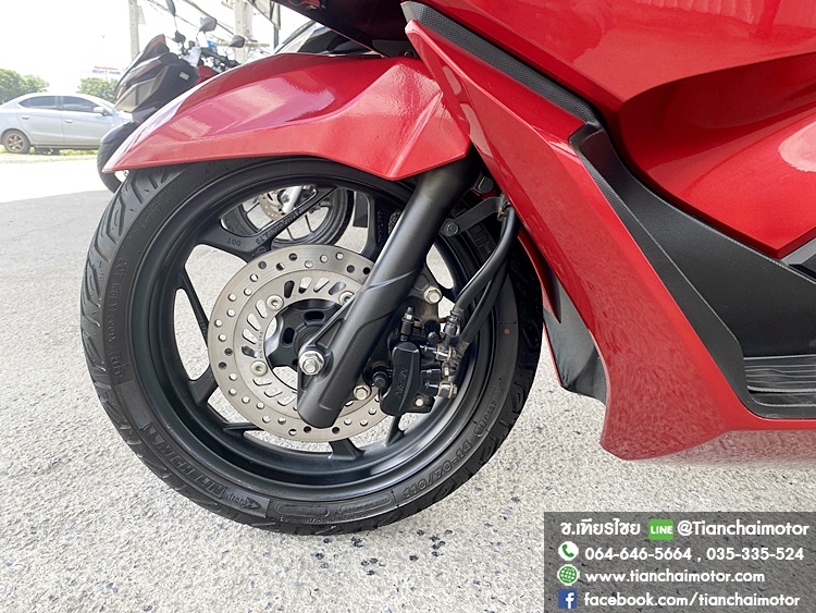 PCX160 ปี64 สีแดงสด เครื่องเดิมๆ ชุดสีสวยรอบคัน เครื่องดี ศูนย์ดี ขับขี่นิ่มๆ ประหยัดน้ำมัน ราคา 82,500