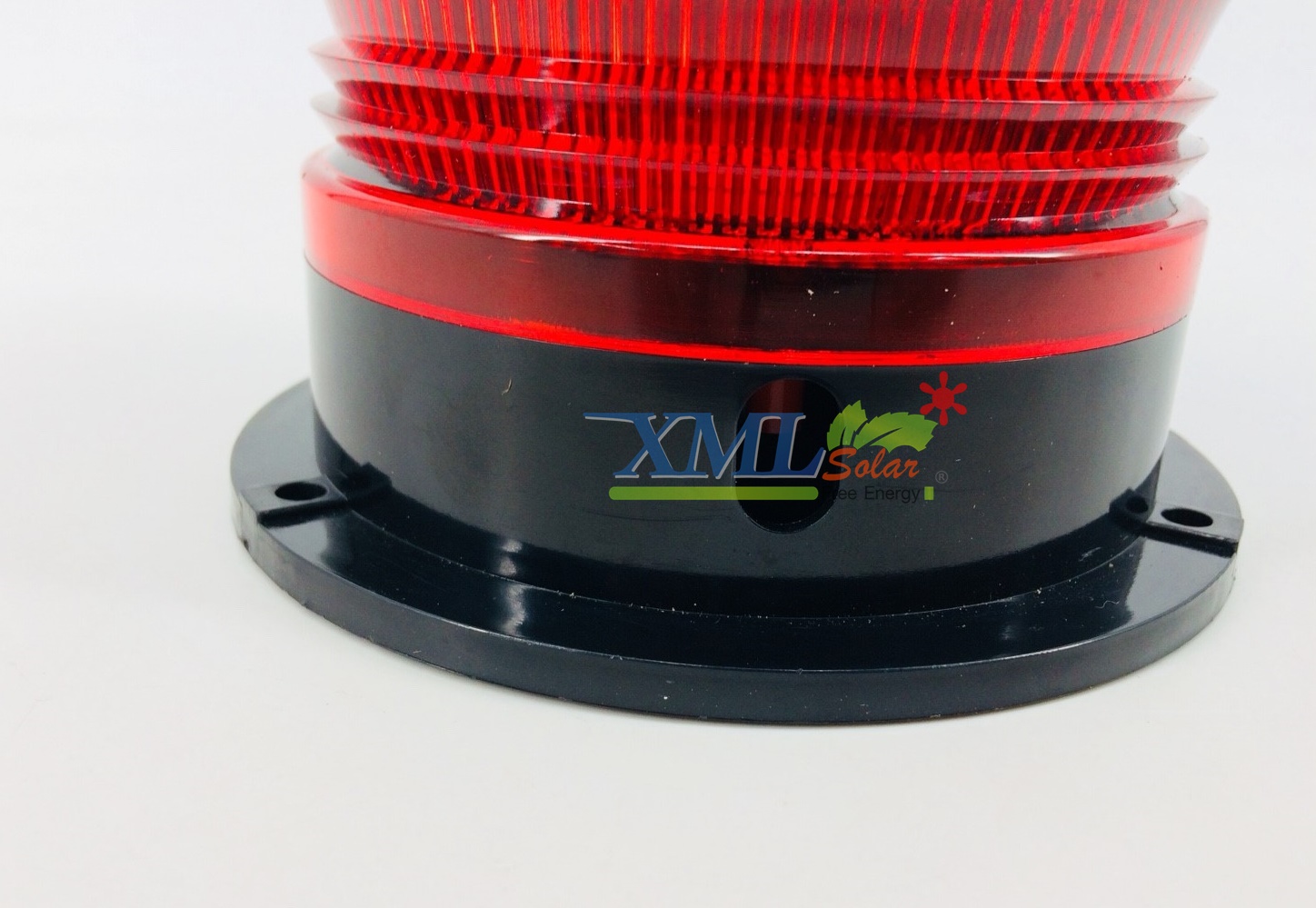 ไฟเตือนฉุกเฉินโซล่าเซลล์ + ฐานเเม่เหล็กในตัว (เเสง : สีเเดง+สีน้ำเงิน)