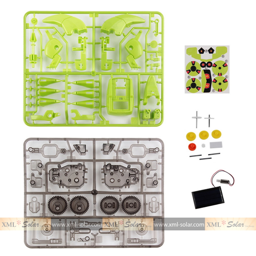 ของเล่นพลังงานแสงอาทิตย์ รุ่น 4 -in-1 (สีเขียว) (1 แถม 1)