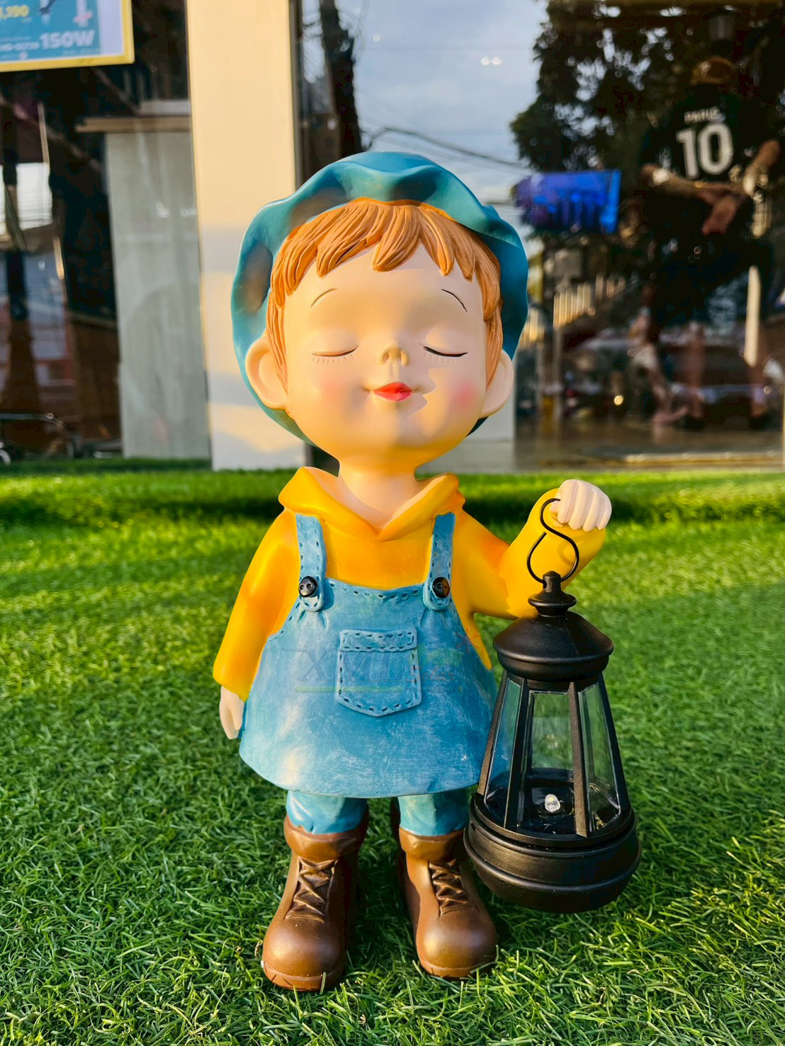 ไฟตุ๊กตาโซล่าเซลล์ ประดับสวน เด็กผู้ชาย 1 LED (แสง : เหลือง)