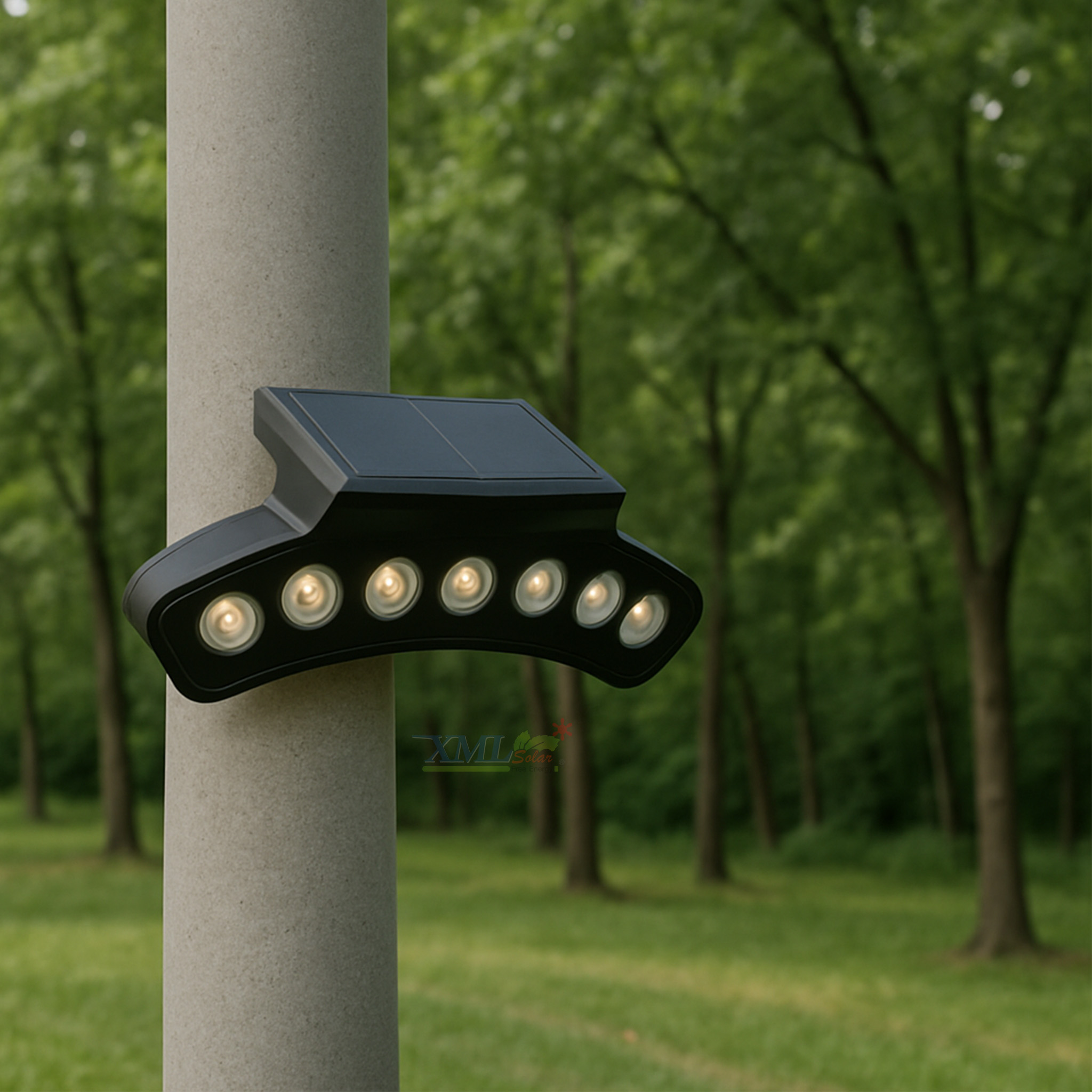 ไฟโซล่าเซลล์ติดหลังคาเก๋งจีน LSXML-218 (แสง : เหลืองวอมไวท์)(1 แถม 1)