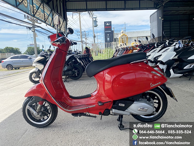 ★ฟรีดาวน์★VESPA SPRINT125IGET ABS ปี66 สีแดง ชุดสีสวยเป๊ะ วิ่งเพียง 9900 กิโล เครื่องเดิมดี ขับขี่คล่องตัว ราคา 79,900