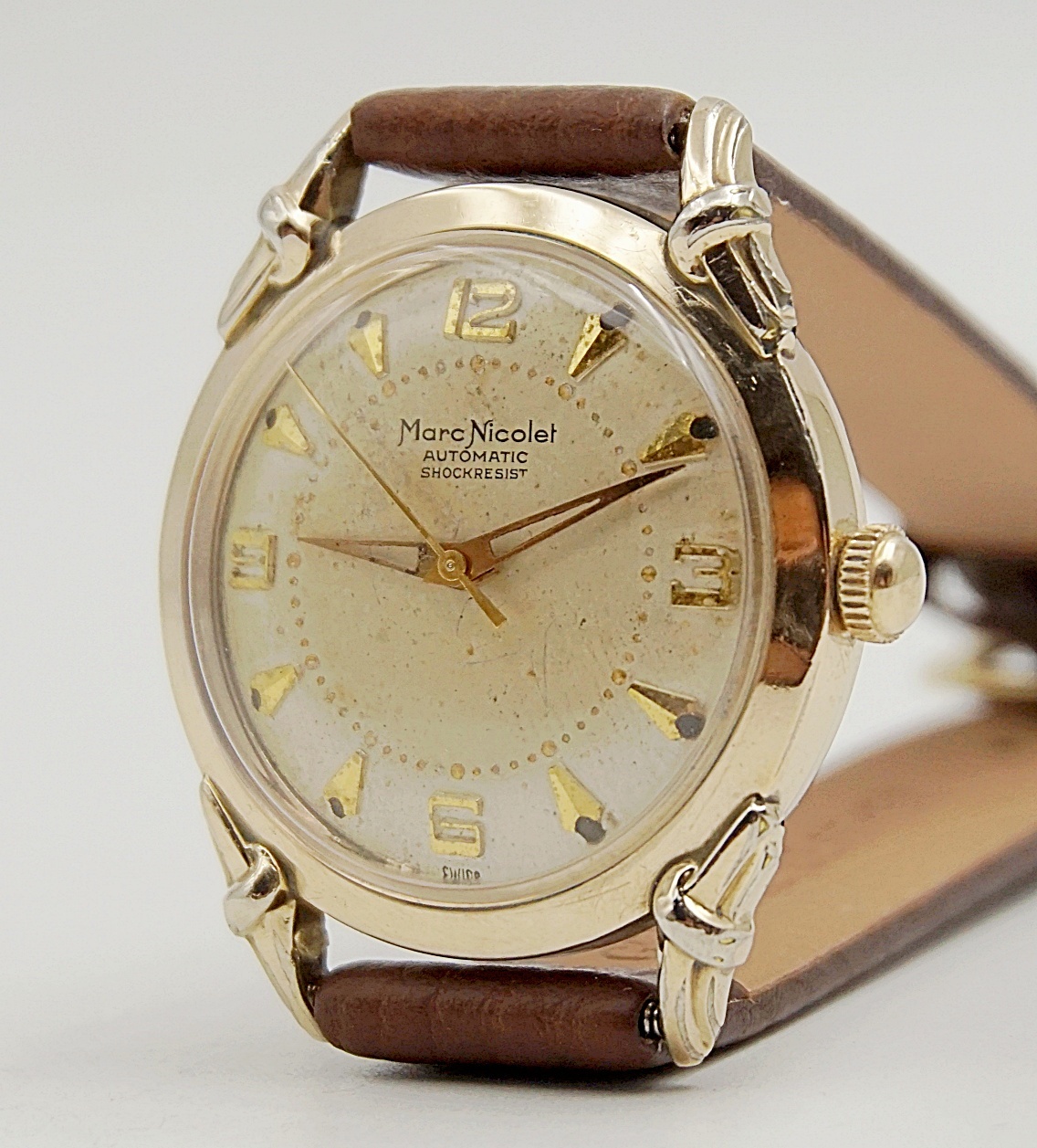 นาฬิกาเก่า MARC NICOLET ออโตเมติก