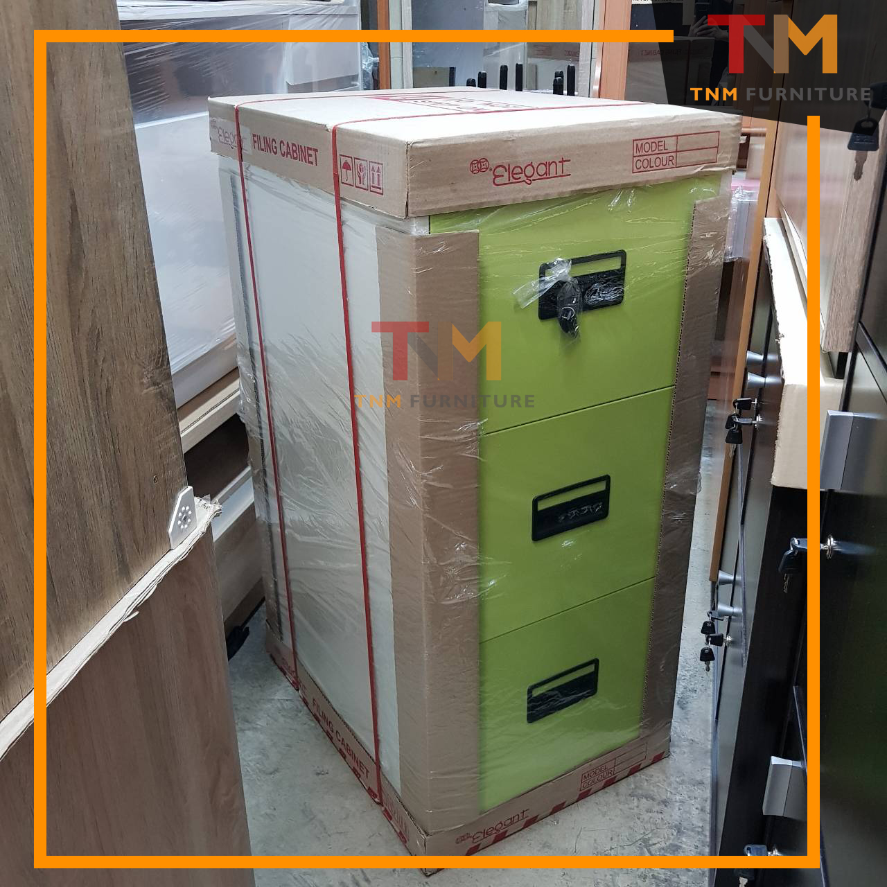 ตู้ลิ้นชักเหล็ก 3 ลิ้นชัก (Steel vertical filling Cabinet - 3 drawers)