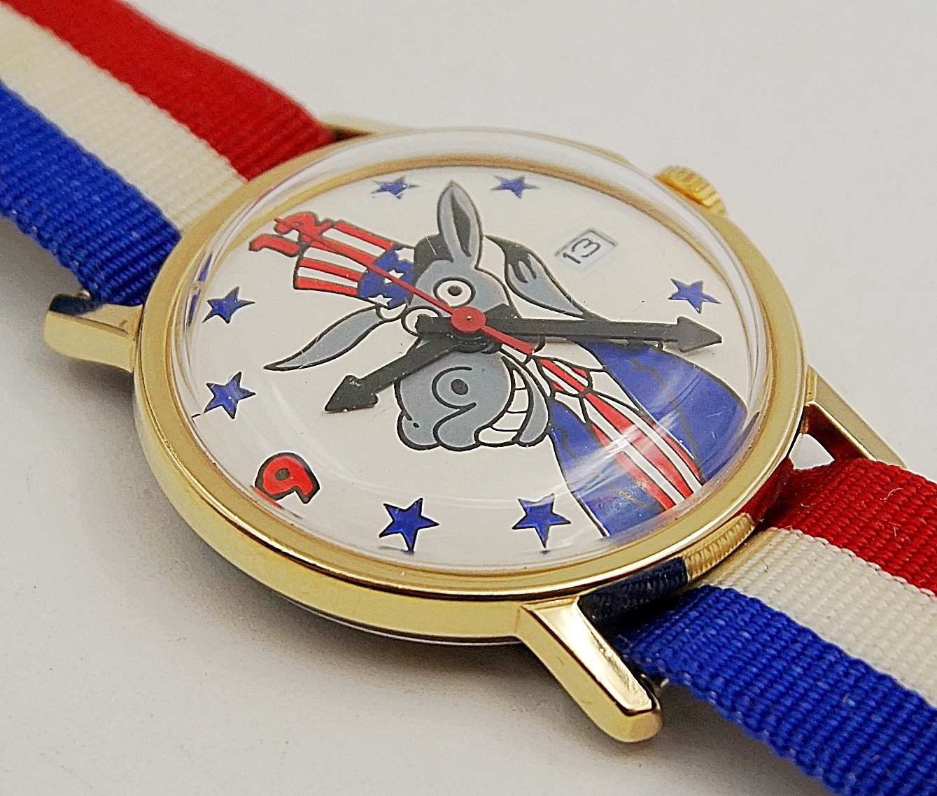 นาฬิกาเก่า DEMOCRATIC DONKEY ไขลาน