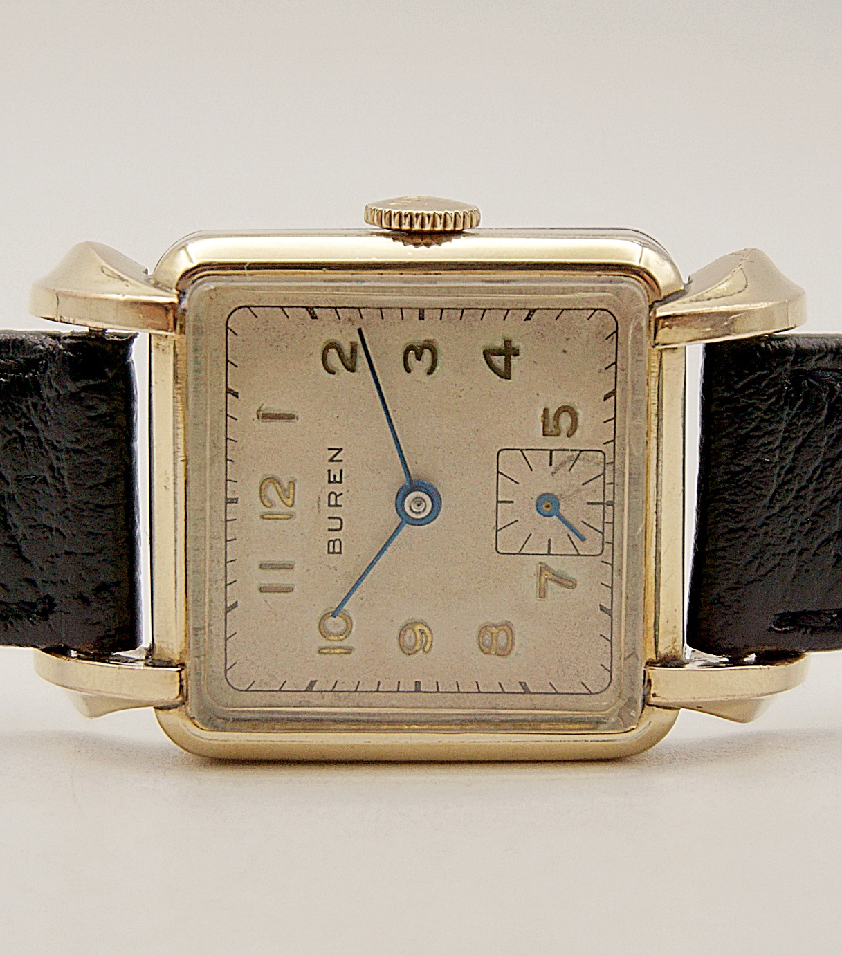 นาฬิกาเก่า BUREN ไขลานสองเข็มครึ่ง