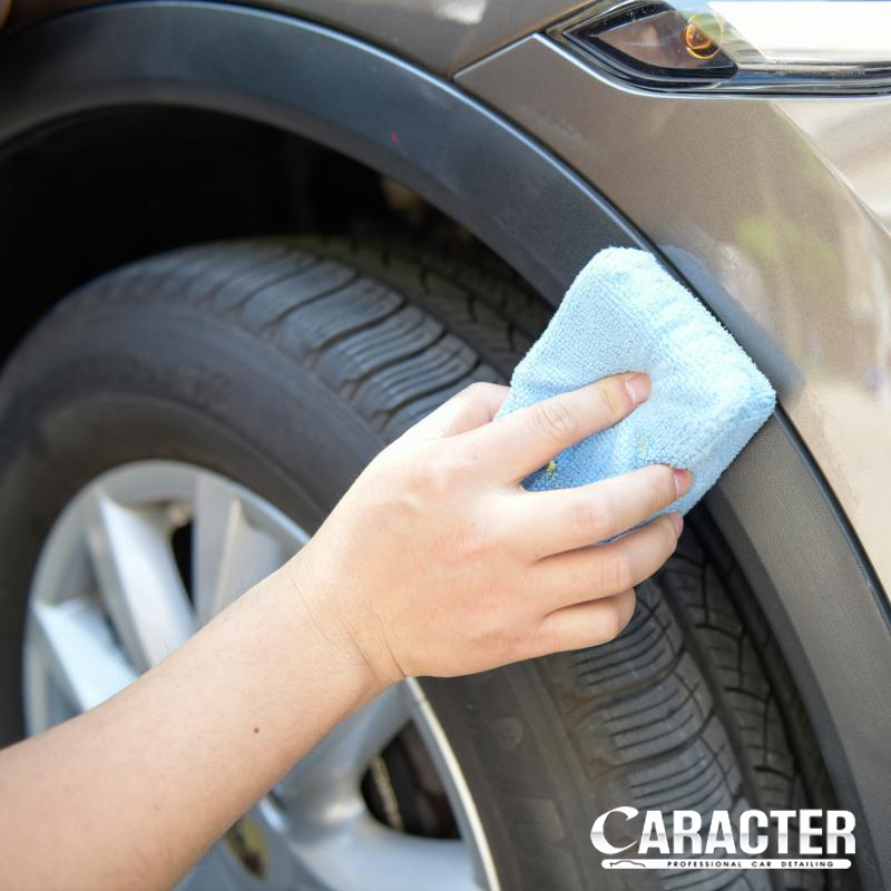 ฟองน้ำหุ้มผ้าไมโครไฟเบอร์ CARACTER Microfiber Applicator