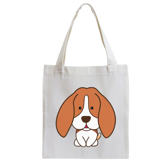 กระเป๋าผ้า ลายน้องหมาบีเกิล พิมพ์ทั้งหน้าและหลัง (My Beagle Cloth Bag)