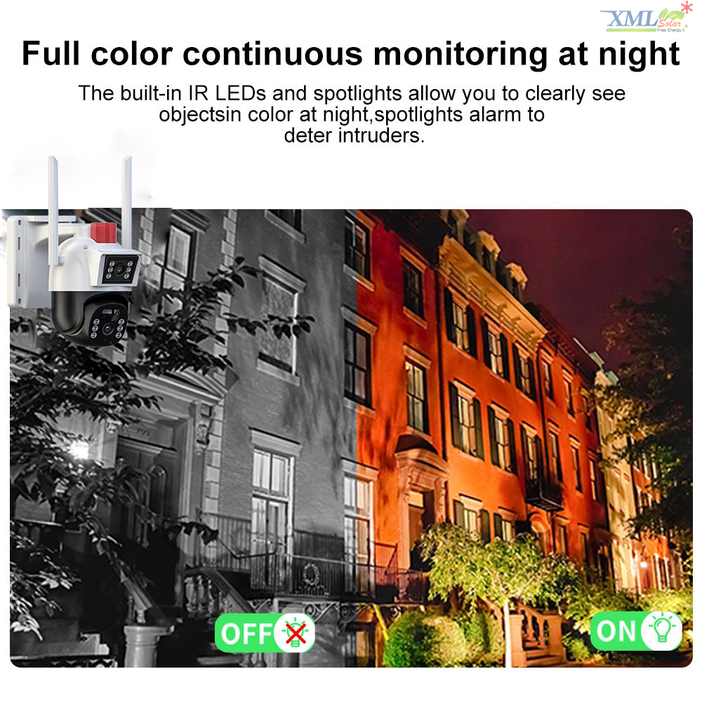 กล้องวงจรปิดโซล่าเซลล์ 4MP EseeCloud (4G) Solar CCTV Camera With 4G รุ่น SCG402P10