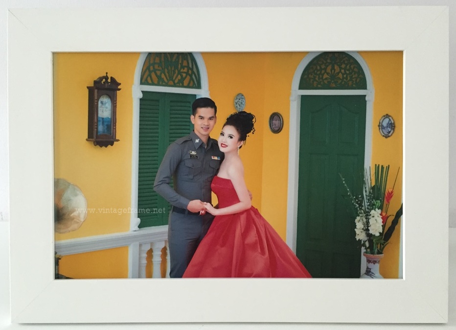 กรอบรูปโมเดิร์น ขนาด 10x15 นิ้ว รวมอัดภาพเคลือบภาพ