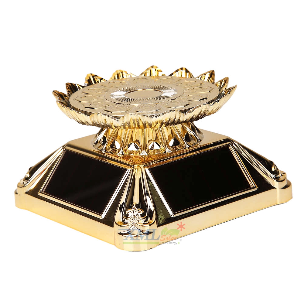 เเท่นโชว์สินค้าหมุนได้ พลังเเสงอาทิตย์ (รุ่น สีทอง)