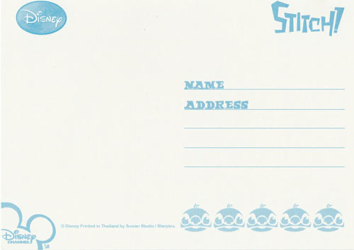 Postcard Lilo & Stitch Izayoi Island 16 ใบ