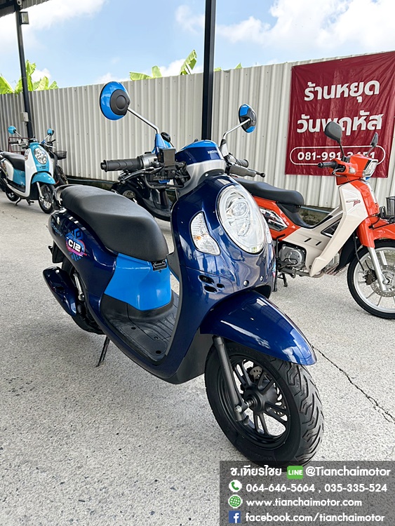 SCOOPY-I CLUB12 ปี 66 สีน้ำเงิน ตัวท็อป สมาร์ทคีย์ ชุดสีสวยเป๊ะ เครื่องแน่นๆ ขับขี่คล่องตัว ราคา 42,900