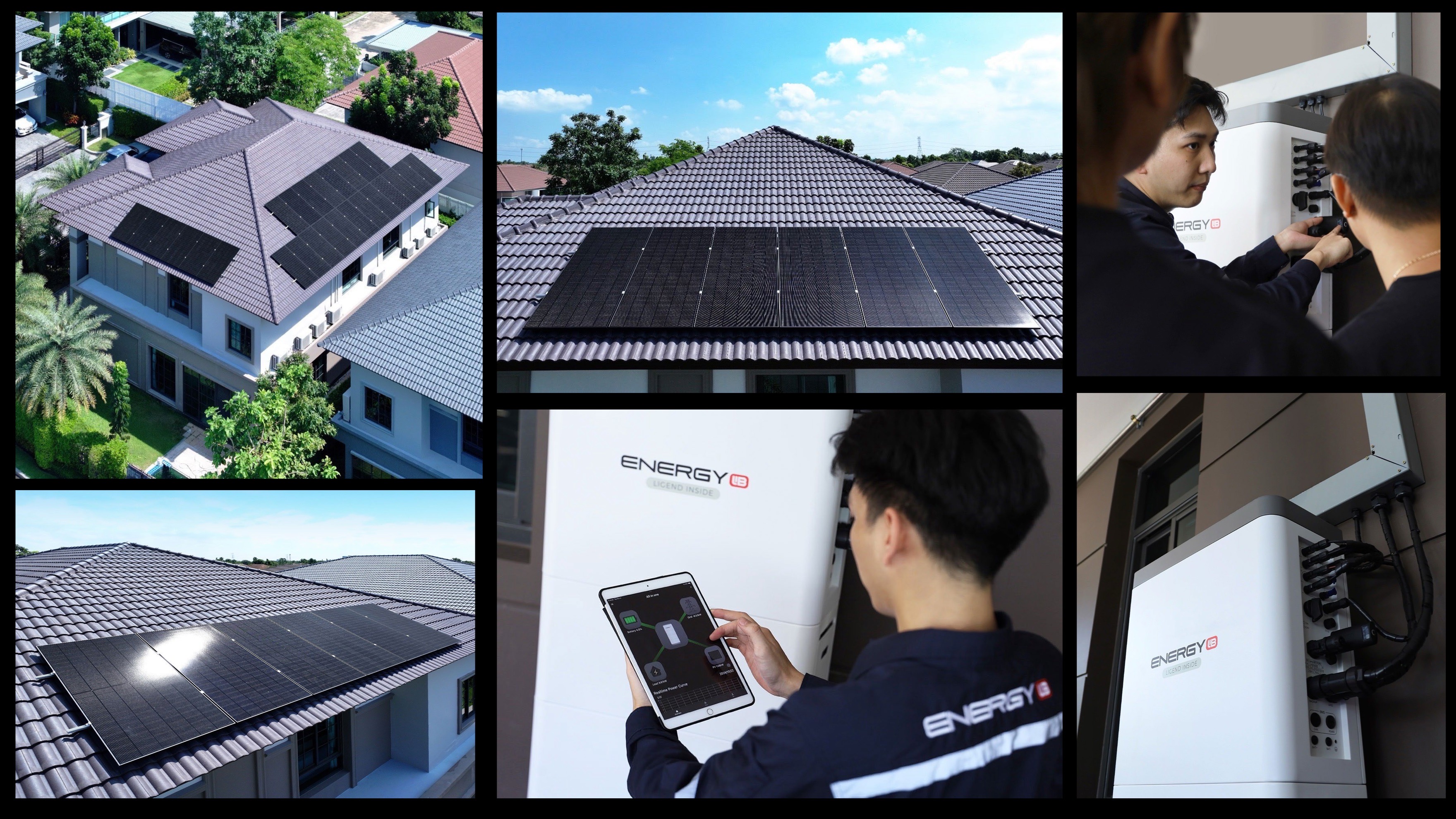 ระบบโซล่าเซลล์ติดหลังคา Energy LiB Solar Rooftop P1 All-In-One ขนาด 8 kW (ON/OFF-GRID / Hybrid) 1 Phase Battery 10kW พร้อมติดตั้ง