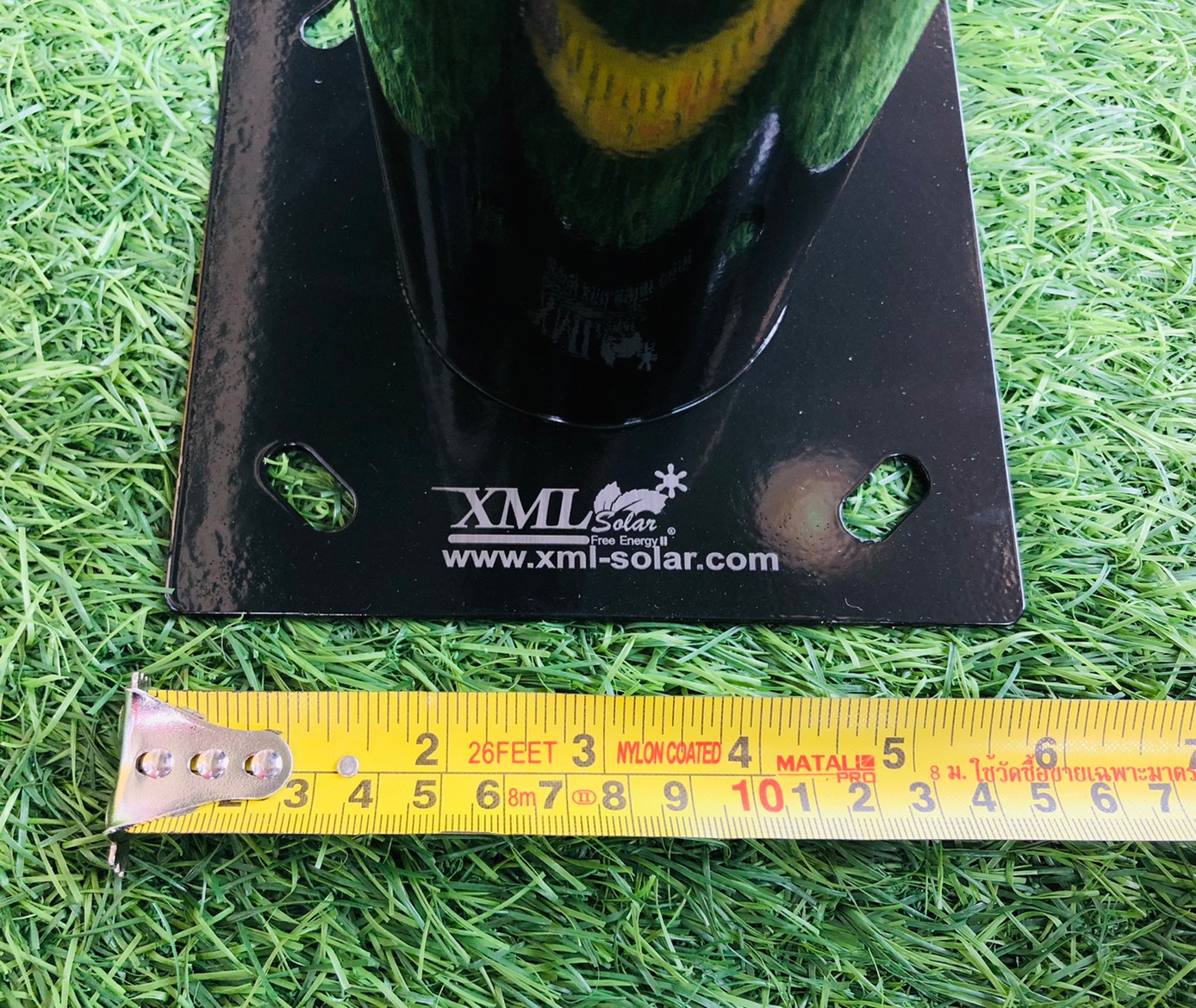 ฐานตั้งกำแพงโคมไฟ สำหรับ UFO ปลายเสา 3 นิ้ว , สูง 30 cm. (เหล็กดำเงา)