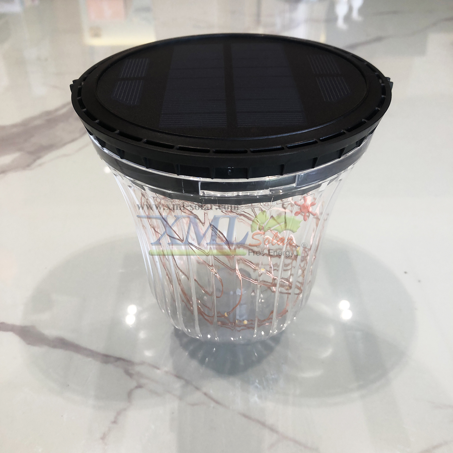 ไฟปักสนามโซล่าเซลล์ รุ่น เม็ดChip 50 LED (เปิดได้ 3 ฟังก์ชั่น) (แสง : เเหลืองวอมไวท์)